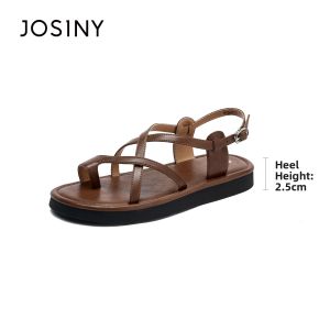 Josiny | Retro Cross-strap Comfortable Sandal