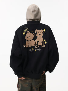 WUKONGYOUHUO | Vintage American Dog Patch Jacket Casual