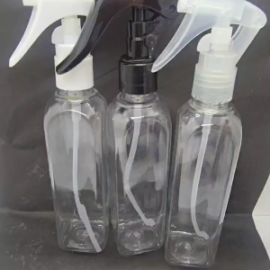 10 pcs 150 ML Square Flipcap Flip top Cap Pet Plastic Bottle upwh 150ml Square plastic PET Bottle with Fliptop Cap/Spray For alcohol oil cologne container