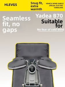 Compatible with Yadi Goneng B70 Winter Warmth Thicker Waterproof Handle Cover and Leg Guard