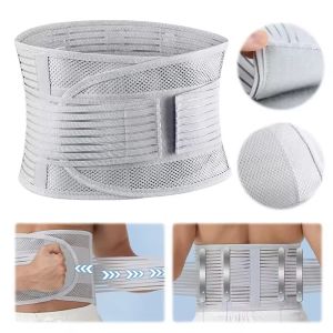 ‌Ineoo lưới thoáng khí Đai đeo hỗ trợ thắt lưng với tự sưởi ấm cho tập thể dục mùa hè người già & người lớn Relief đau thắt lưng