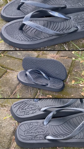 Manjaru RISE Womens Flip Flops Black | Lightweight Casual Outdoor Slippers