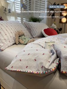 Suxuan | Soft Cotton Color Woven Bedding Set