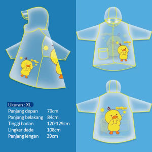 HIPPOLAND JAS HUJAN PVC ANAK MOTIF KARAKTER LUCU/RAINCOAT BEST QUALITY 473
