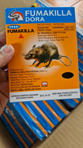 Fumakilla Dora Racun Tikus 95g rat mouse mice rodenticide coumatetralyl 0.05%