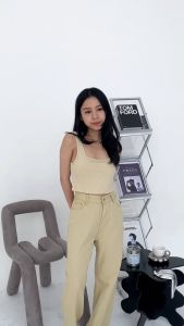 Bloobel - Cora Tank top ( TKP008 ) NATAL Tanktop Knit / Atasan Wanita Crop Tank top Terbaru / Top Wanita / Atasan Wanita Tanpa Lengan / Korean Tanktop / Tanktop Summer TKP008 Kaos Singlet Baju Atasan Wanita