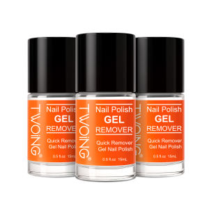 Bộ 3 Chai Dung Dịch Tẩy Sơn Móng Tay Dạng Gel Nhanh Chóng & Dễ Dàng Tẩy Sạch Trong 2-3 Phút Gốc Nước Không Cần Ngâm Hoặc Quấn Mỗi Chai 0.51oz