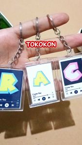 Gantungan Kunci Foto Spotify Custom & Akrilik Tebal Bisa COD