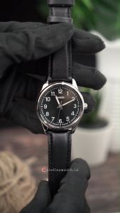 Jam Tangan Pria Casio General MTP-V005L-1B4 Analog Quartz Watch Black Dial Leather Strap