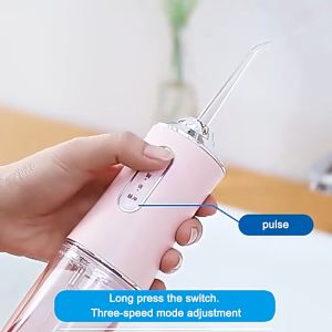 【READY STOCK】Oral irrigator Water floss Electric Tooth cleaning Healthy Oral care USB recharge Portable 3 Modes 衝牙器