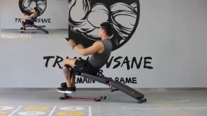 SIT UP BENCH เก้าอี้ซิทอัพรุ่นขายดีสุด🥇  เครื่องบริหารหน้าท้อง เบาะเล่นหน้าท้อง เครื่องออกกำลังกายหน้าท้อง สีดำหนัง แข็งแรงทนทาน