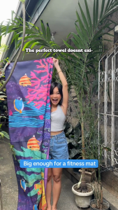 MAGWAI Beach Towel in Pagi / Manta Ray | Absorbent Quick-Drying & Multipurpose