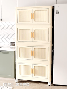HETEEMALL 40-95CM Foldable Stackable Wardrobe Cabinet with Wheel durabox Plasticclothes storage organizerr cabinet for clothes