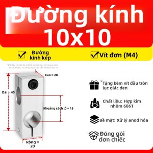 XUNDAZC | Kẹp Kết Nối Chữ thập Cố Định Khối Cố Định Chữ thập Kẹp Cố Định Đường Kính Tương Đương và Khác Nhau