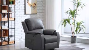 Athalia 1-Seater Air Leather Manual Power Recliner Sofa