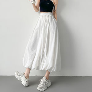 Váy Chữ a Dài Xếp Ly Ren Đen Xếp Ly Chiffon Cạp Cao Mùa Hè Cho Nữ Váy Midi Dài Xếp Ly Chữ a Mềm Mại Có Lớp Lót Bên Trong