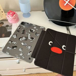Potdemiel | Ốp Lưng Hình Chim Cánh Cụt Y-Fold Cho iPad Air Thế Hệ Thứ 11 iPad Pro 11/12.9 M2/M3/M4 - Vỏ Bảo Vệ Chống Sốc Có Ngăn Đựng Bút Chì