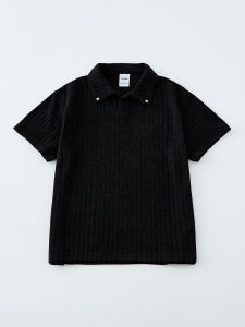 ZHUOCAN | Cool High Street Texture Design Polo Shirt Short Sleeve