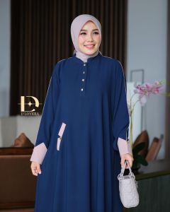 (20) DLOVERA VIRRA  Baju Dress Abaya Umroh Muslimah Virra Dress By DLovera. Nazra Sha