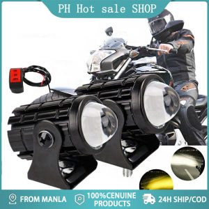 2 PCS Universal Led Light Motorcycle HUKP Mini Driving Light