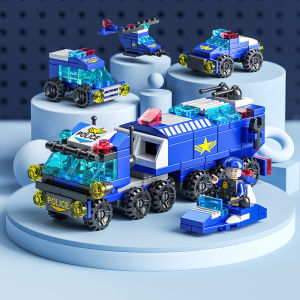 Paifu Compatible Building Blocks Toys 147pcs New Rescue Urban counter-terrorismSeries Block for Kids Police Car Fire Trucks Car Vehicle Children Boy Girl Gifts Puzzle assembling small particles building blocks