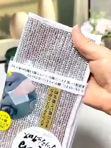Silver Wire Cleaning Cloth Dish Towels Steel Metal Silver Wires Rags Kitchen Dish Pot Washing Cloth Towel Clean Tool