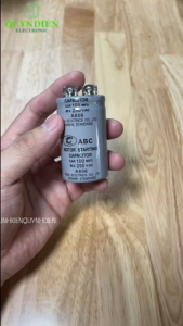 Tụ Khởi Động Cho Động Cơ Motor Điện Đề Pa Động Cơ Công Suất 100uF (100MFD) 250v - Linh Kiện Quỳnh Diễn