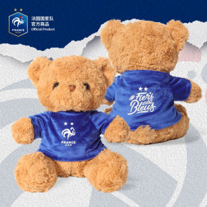 ของเล่นตุ๊กตาหมีถ้วยนักเตะทีมชาติฝรั่งเศสที่แท้ มูบัปเป้ ของเล่นตุ๊กตาตัวละครการ์ตูนสำหรับแฟนฟุตบอล