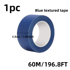1.89-inch Wide Paint Tape Blue Masking Tape Sharp Wide Line UV Resistant Tape Versatile Loose Residue Free Easy to Remove