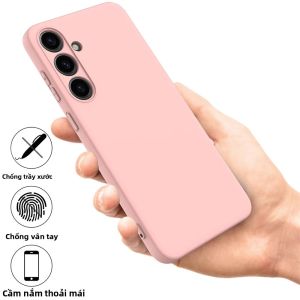 Ốp Lưng Điện Thoại Silicon Lỏng Chống Sốc Cho Samsung S25 Ultra Galaxy S20 S21 S22 S23 S24 FE Plus Ultra - Vỏ Chống Bụi Mềm Chống Trầy Xước