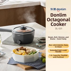 Donlim | Dormitory Micro-pressure Steam Multifunctional Hotpot Non-stick Small Electric Cooker
