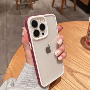 MegaColor Silicone Phone Case for iPhone 15 pro Max Transparent Protective Anti-Fall Shell Compatible with Apple 12 pro Max