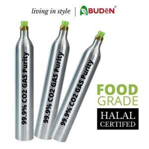 ABUDEN Carbonating Cylinder Food Grade 425g CO2 0.6L Co2 Cylinder Soda Maker Soda Machine CO2 Gas Compatible with most Sparkling Water Machine