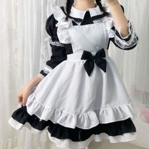 2023 New Halloween Alice Fantasy Wonderland Maid Costume & Lolita Long Sleeves Soft Girl Dress