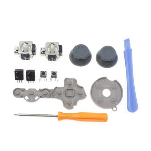 1Set Joystick Thumbstick Caps Conductive Rubber LB RB Micro Switch Disassembly Repair Tools Full Set For Xbox 360 Controller
