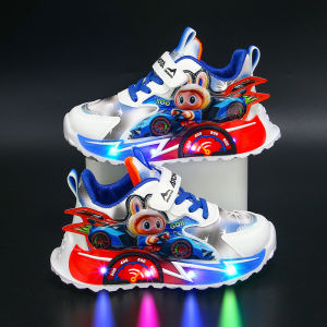 ABC Karun Kids Autumn Winter Sports Shoes Transformer Robot Light up Shoes Waterproof Running Shoes Low Cut Casual Shoes