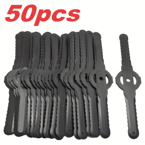 10-100Pcs Plastic Blade Set Cutter Replacement for Cordless Grass Trimmer Strimmer Garden Tools