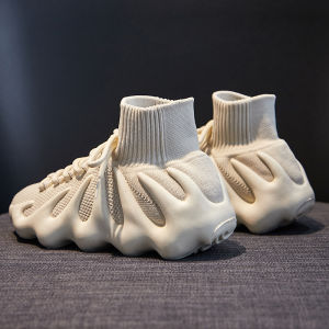 รองเท้าผ้าใบทรงบ้านสำหรับผู้ชาย DTD ระบายอากาศได้ดี ทรงหุ้มข้อสูง สไตล์ลำลอง รองเท้าผ้าใบแบบสวมสำหรับฤดูใบไม้ร่วง