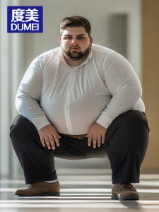 plus Size Mens Casual Pants Elastic Waist Loose Fit All Season High Waist Straight Leg Business Casual Solid Color Trousers