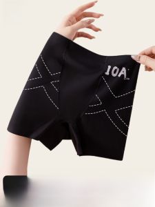 Miiow | Ice Silk Seamless Anti-Light Safety Pants Womens Tummy Control Butt Lifting Antibacterial Underwear High Waist Briefs