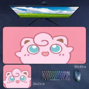 Potdemiel | Non-slip and Dirt-resistant Rubber Mouse Pad Cartoon Pokémon Boys E-sports Mouse Pad Keyboard Pad Large Size 40x90cm Table Mat