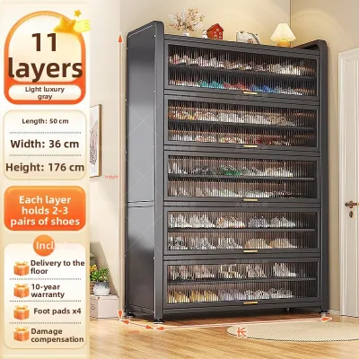 DIBIOU | Steel Multi-layer Large Capacity Dustproof Shoe Cabinet