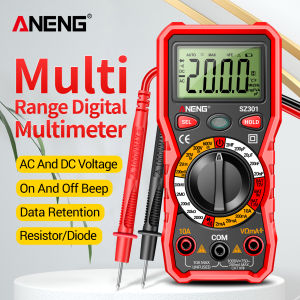 ANENG | ANENG SZ301Handheld Digital Multimeter Multi Range ACDC Volt Amp Ohm Capacitance Detector Portable Auto Power Off Ohmmeter Meter