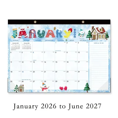 Magnetic Calendar 18 Monthly Calendar， From Jan 2026 to Jun 2027 Calendars Creative Beauty DIY Multifunctional Wall Calendar