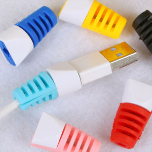 🔥Moheted👍2PCS Universal USB Charger Phones Cable Cord Saver Protector Charger USB Cable Wire Plug Line Cover Protector Wire Protection