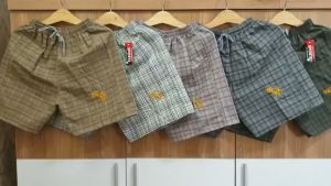 COMBO 3 QUẦN 100K Quần Short Quần Đùi Nam Kate CaroHình Con Nai khóa kéo 2 bêm túi size từ 40-99kg-therapy1989-