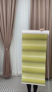 60 ชุด MCL DIY ม่านม้วนทูโทน ดิมเอ้าท์ เมจิกสกรีน มู่ลี่ ดูโอสกรีน ซีบร้าไบลนด์ ม่านหน้าย่อย 2 ชั้น รวมโซ่ดึง