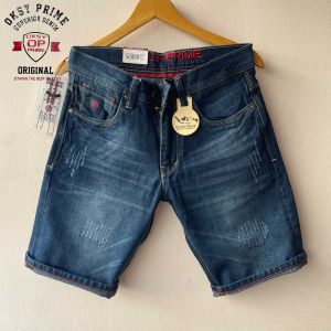 OKSY PRIME /Celana Pendek/Celana Jeans Pendek Pria Wisker Denim Pendek Ripped Pria Premium DistroNEW