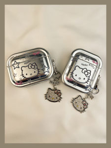 Ins Electroplated Cartoon KT Cat Airpods4 Protective Case Wireless Bluetooth Apple Earphone Shell Soft TPU for AirPods 1/2/3/Pro