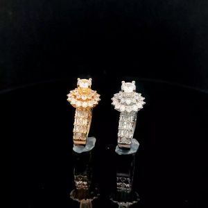 N1118 Nhẫn nữ đính chấu hột cao đá CZ cao cấp sáng lấp lánh